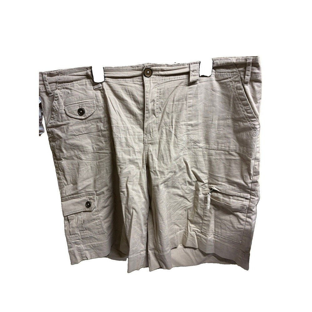 Fashion Bug Women's Plus Size 18W Khaki Tan Strech Cargo Shorts